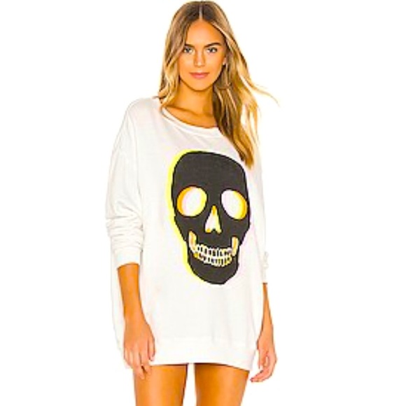 Wildfox Tops - Wildfox couture clothes skull road trip oversized sweatshirt